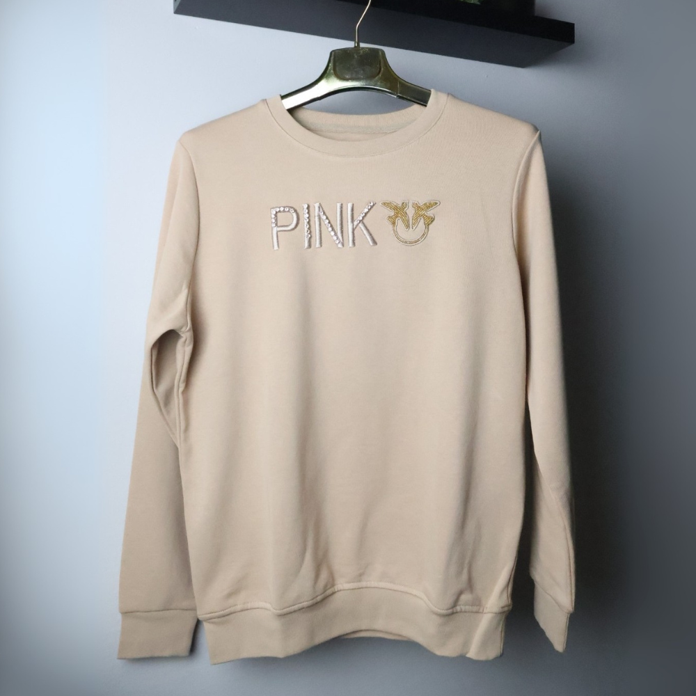 Pinko majice dugih rukava / Beige / Gold Logo