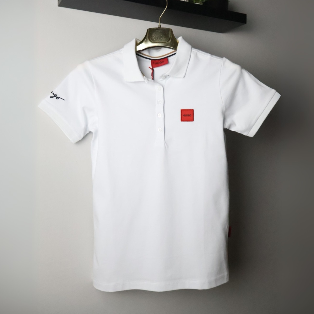 Hugo majica / White/ Collar