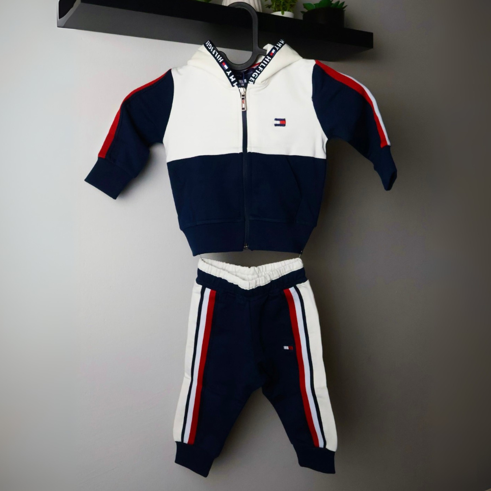 Komplet Tommy Hilfiger /  White / Dark Blue / Kids