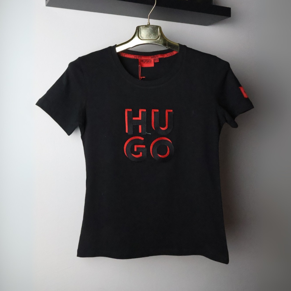 Hugo majica / Black / Red logo