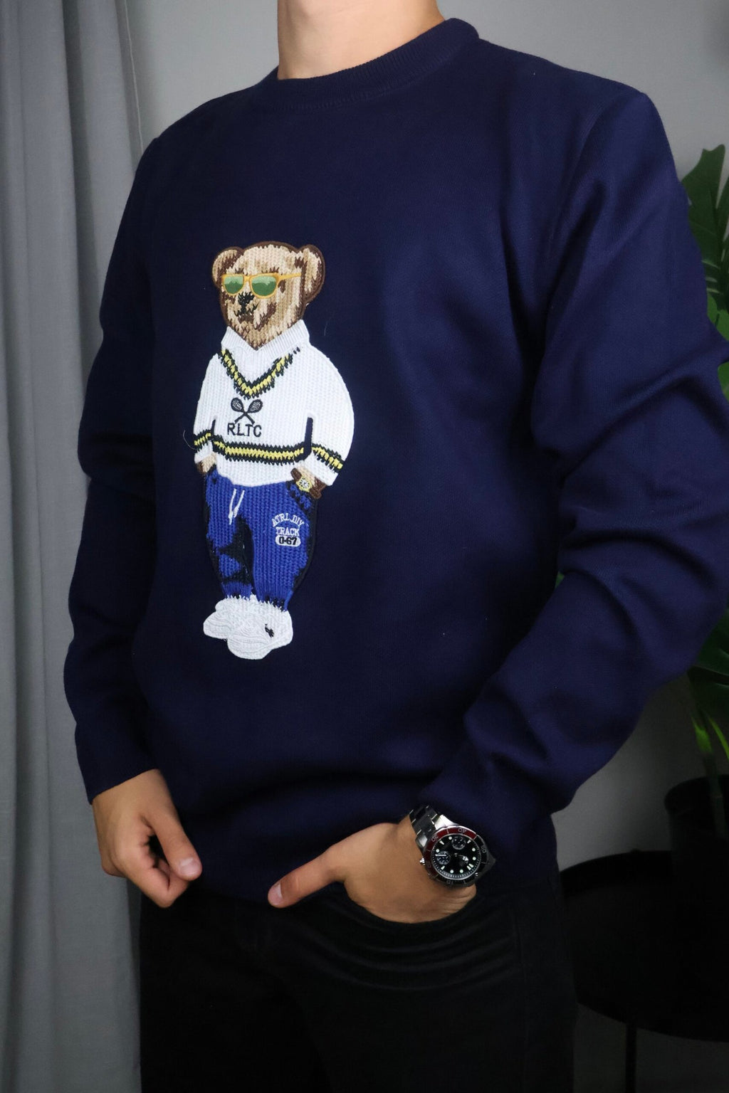 Polo Bear Ralph Lauren Dzemper "Marine Blue"