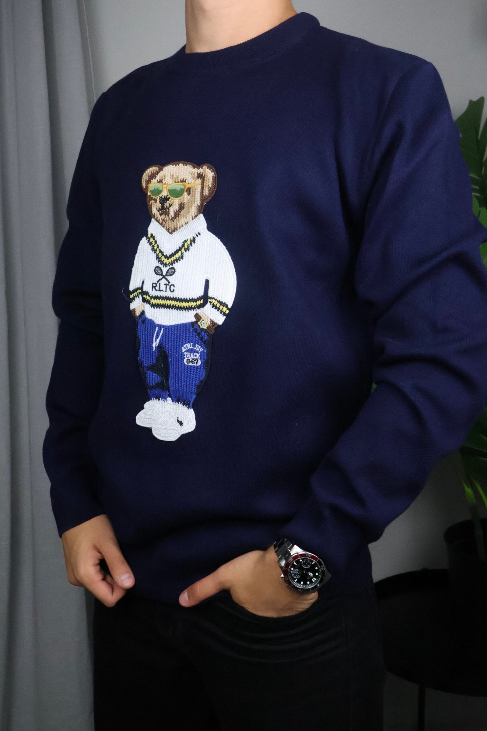 Polo Bear Ralph Lauren Dzemper "Marine Blue"