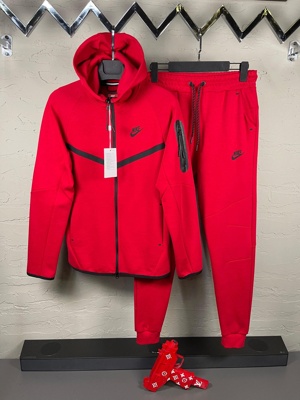Komplet Nike Tech Fleece "Red"