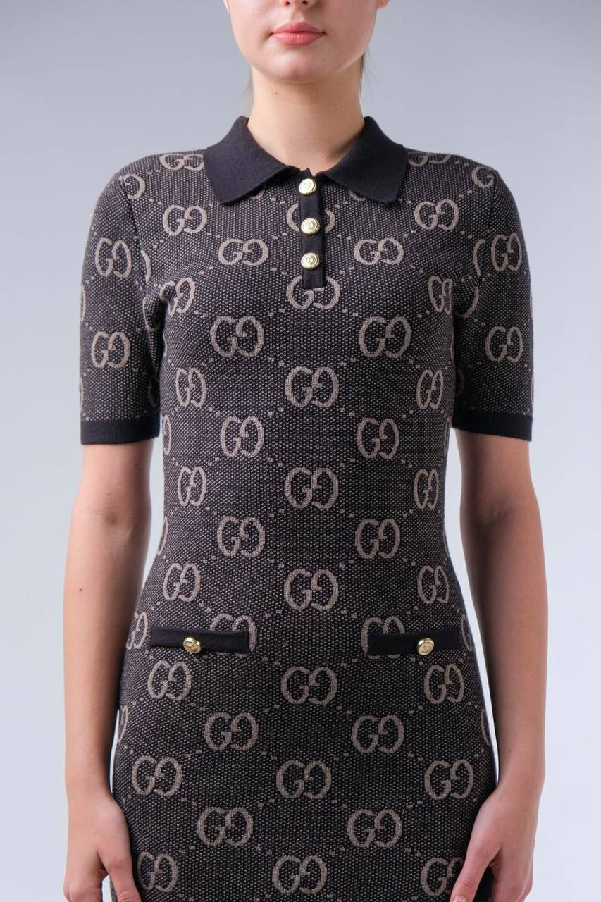 GUCCI haljina GG "Black/Beige"