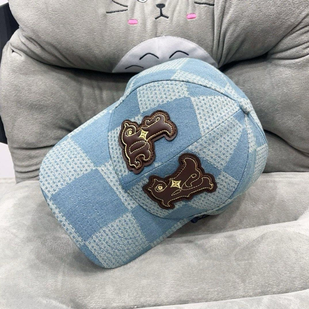 Louis Vuitton denim kapa svijetlo plava