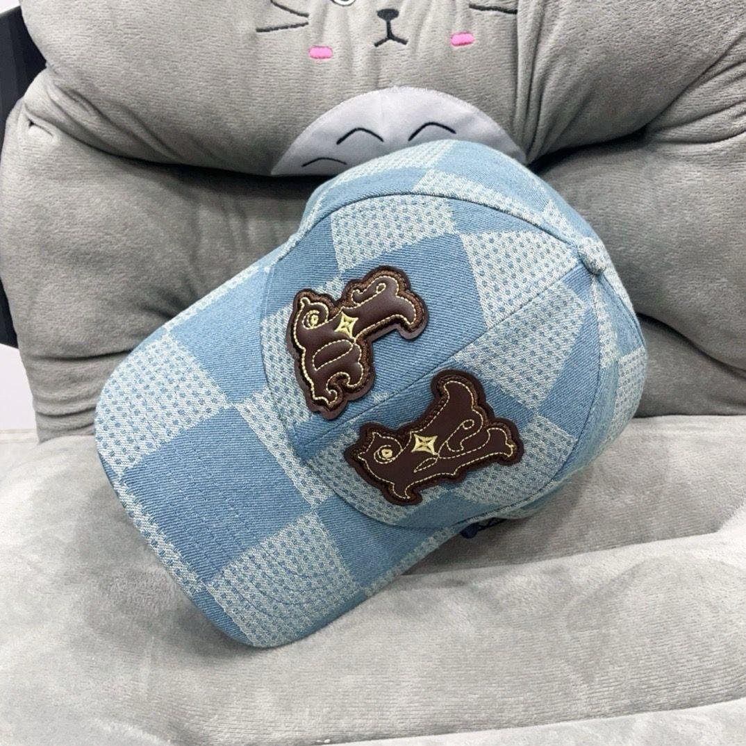 Louis Vuitton denim kapa svijetlo plava
