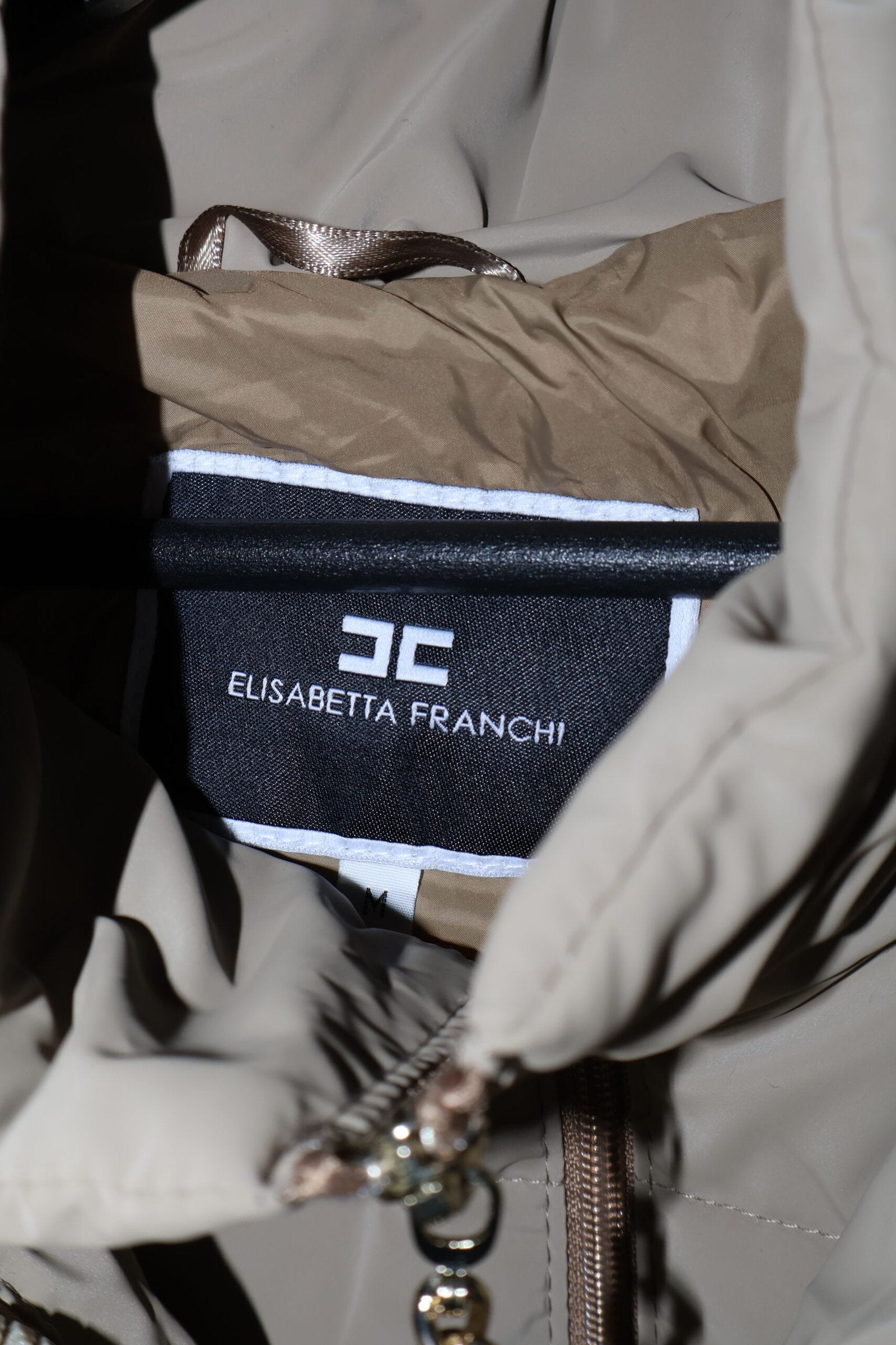 Elisabetta Franchi Beige Down Jakna