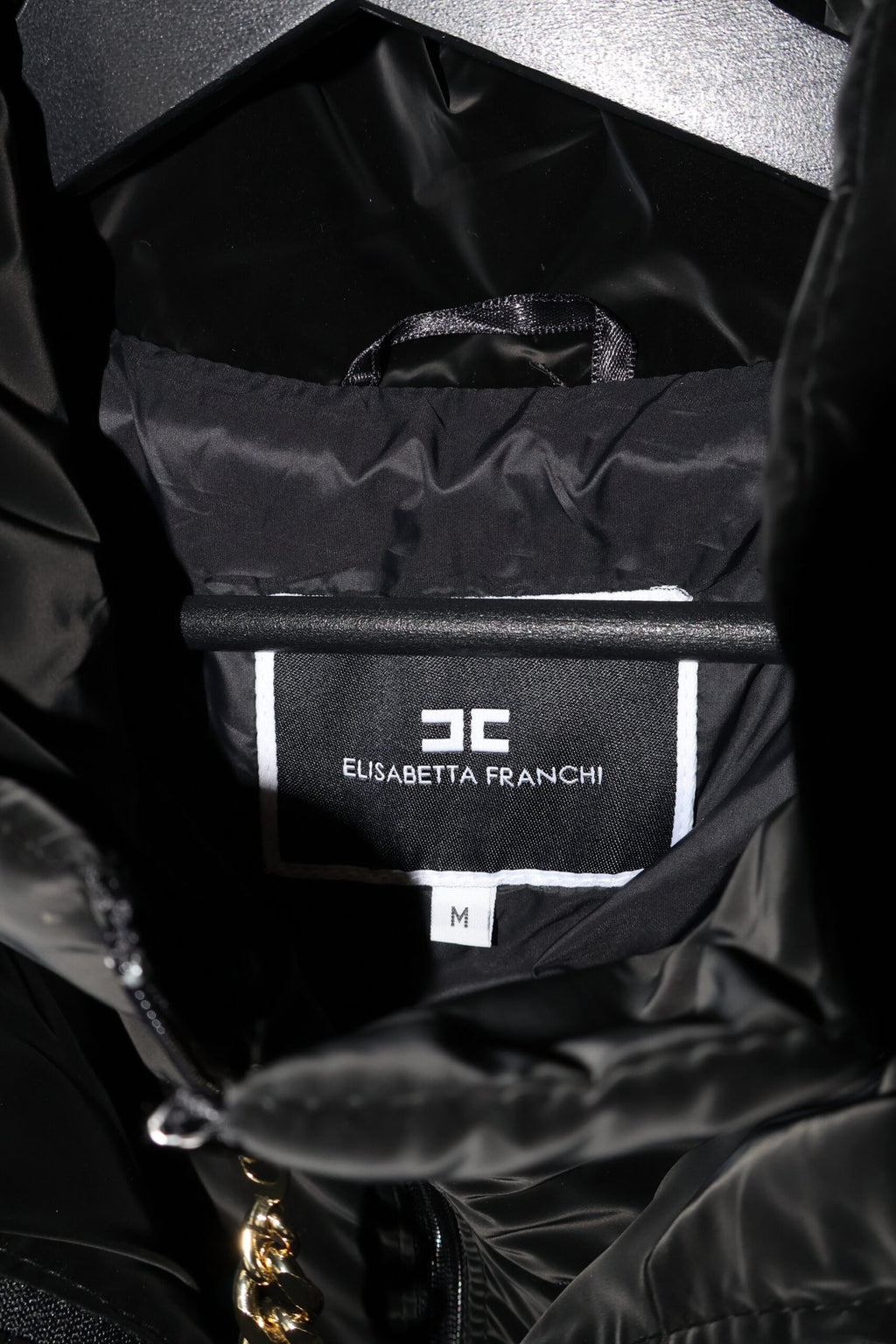 Elisabetta Franchi Black Down Jakna