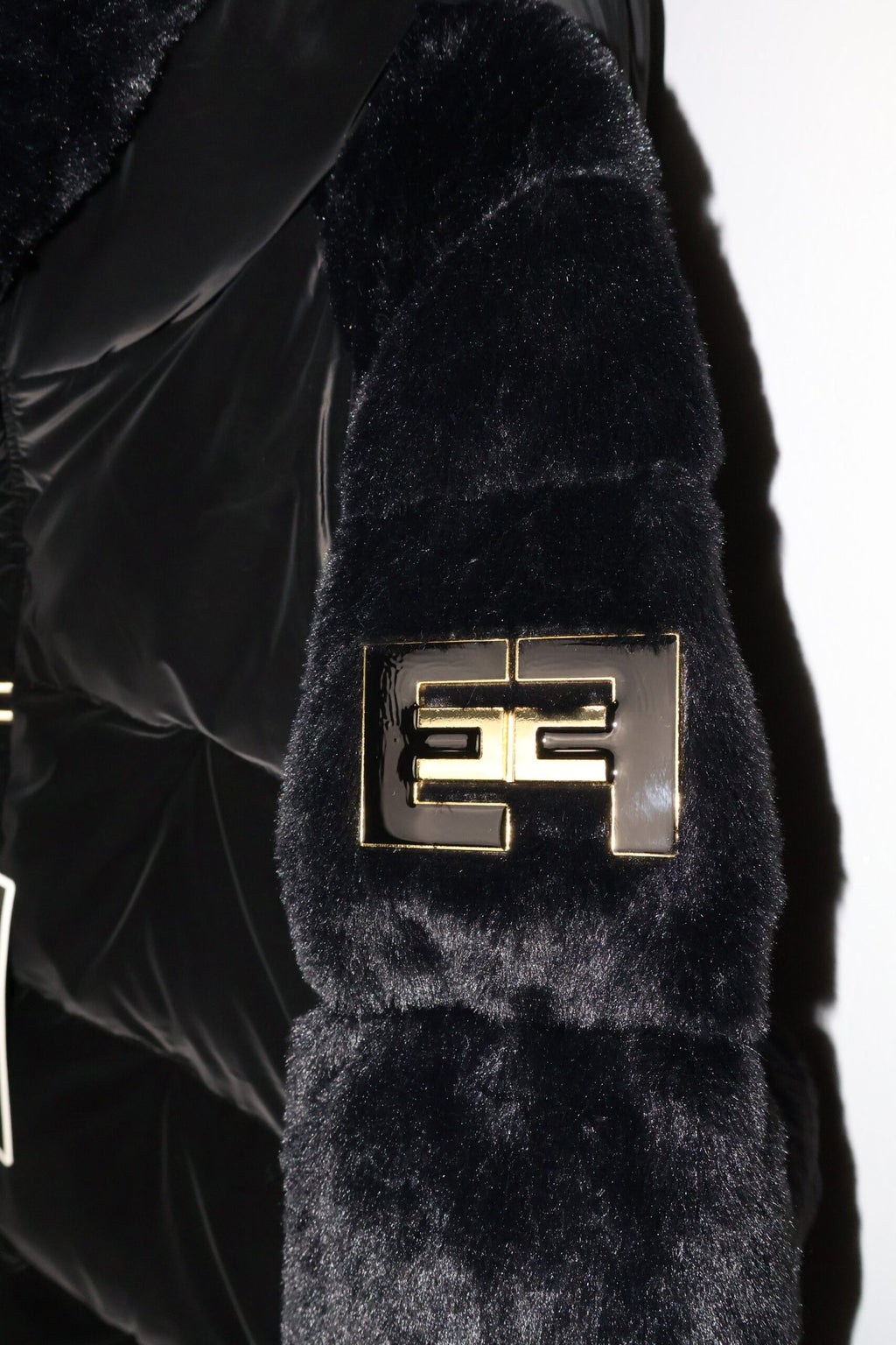 Elisabetta Franchi Black Down Jakna