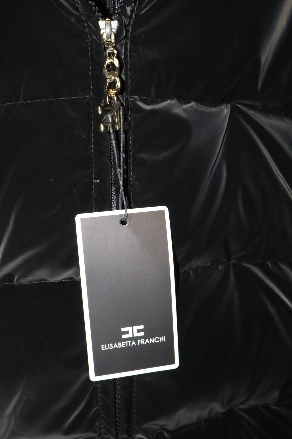 Elisabetta Franchi Black Down Jakna