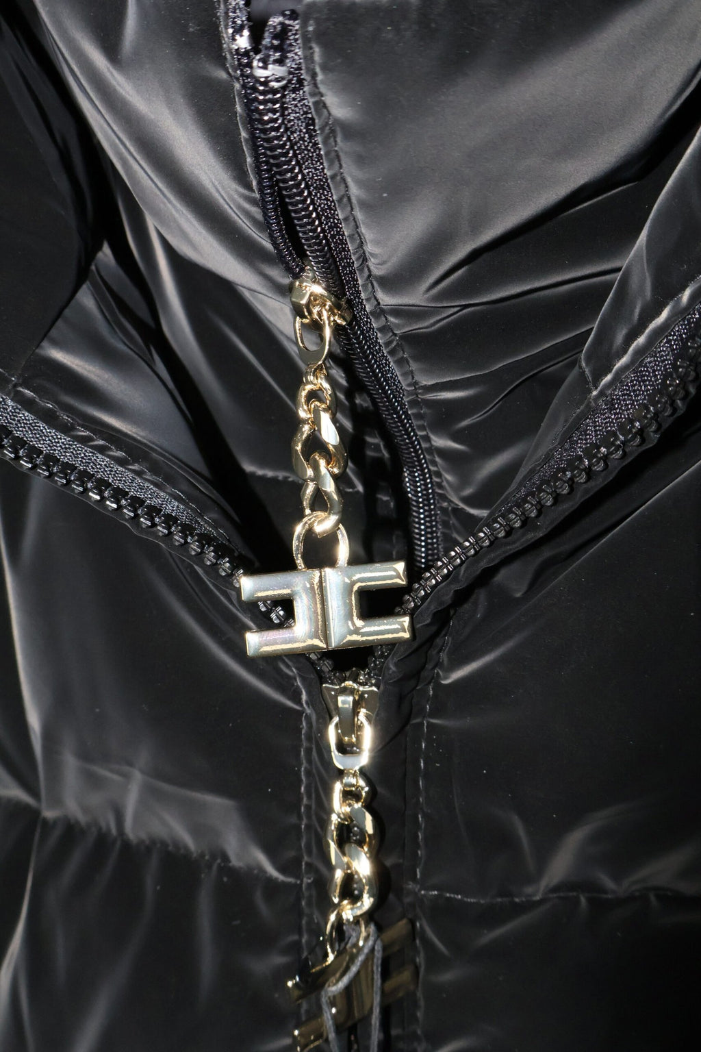 Elisabetta Franchi Black Down Jakna