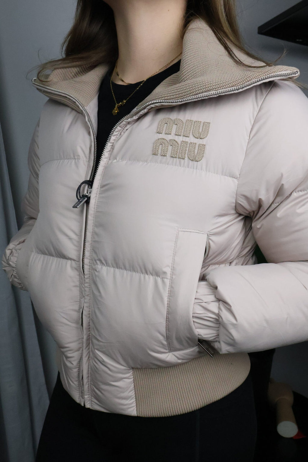 Miu Miu Beige Down Jakna