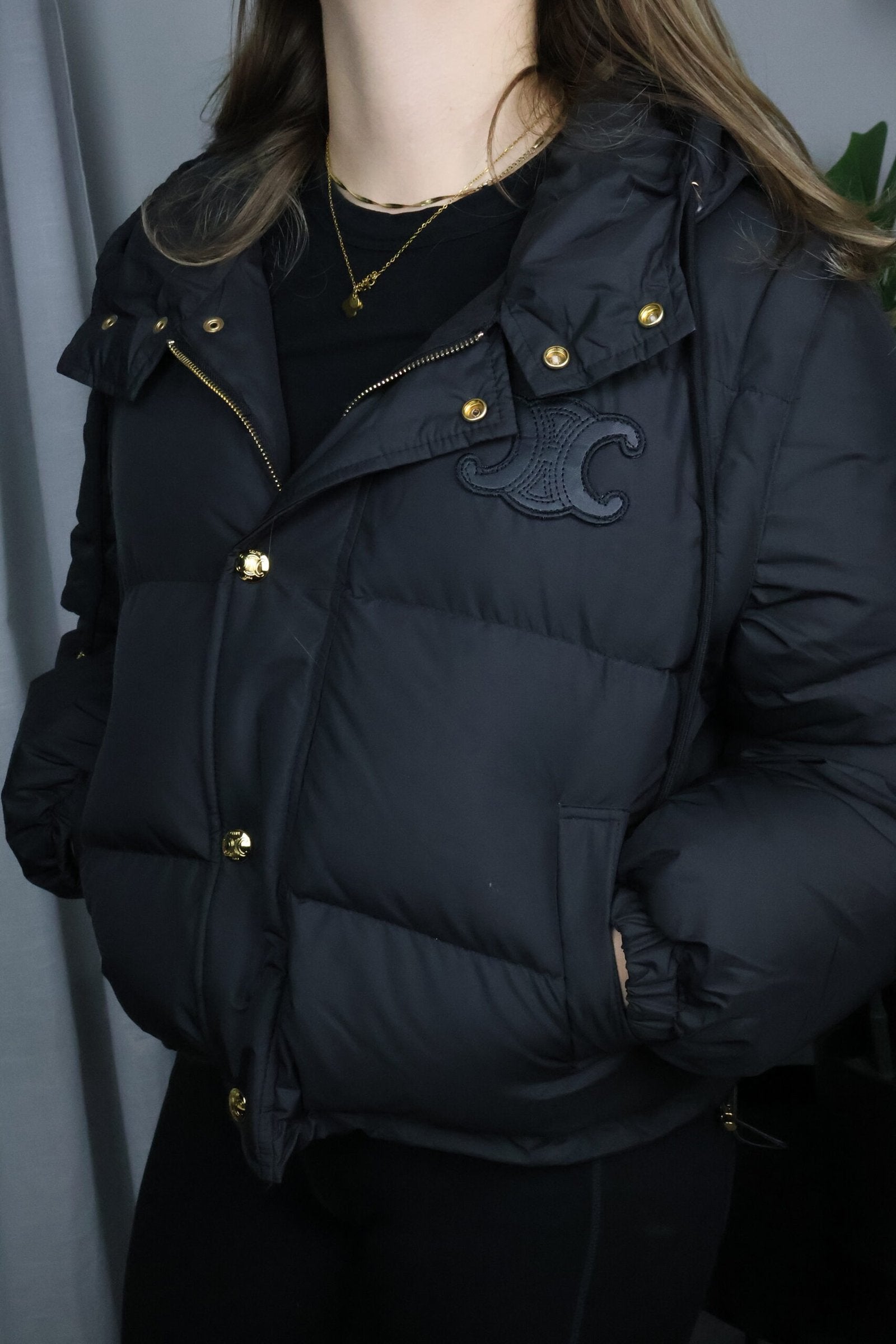 Celine Down Jakna Black