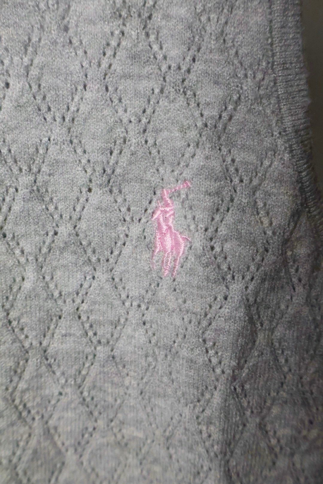 Majica Polo Ralph Lauren bez rukava, pletena, svijetlo siva