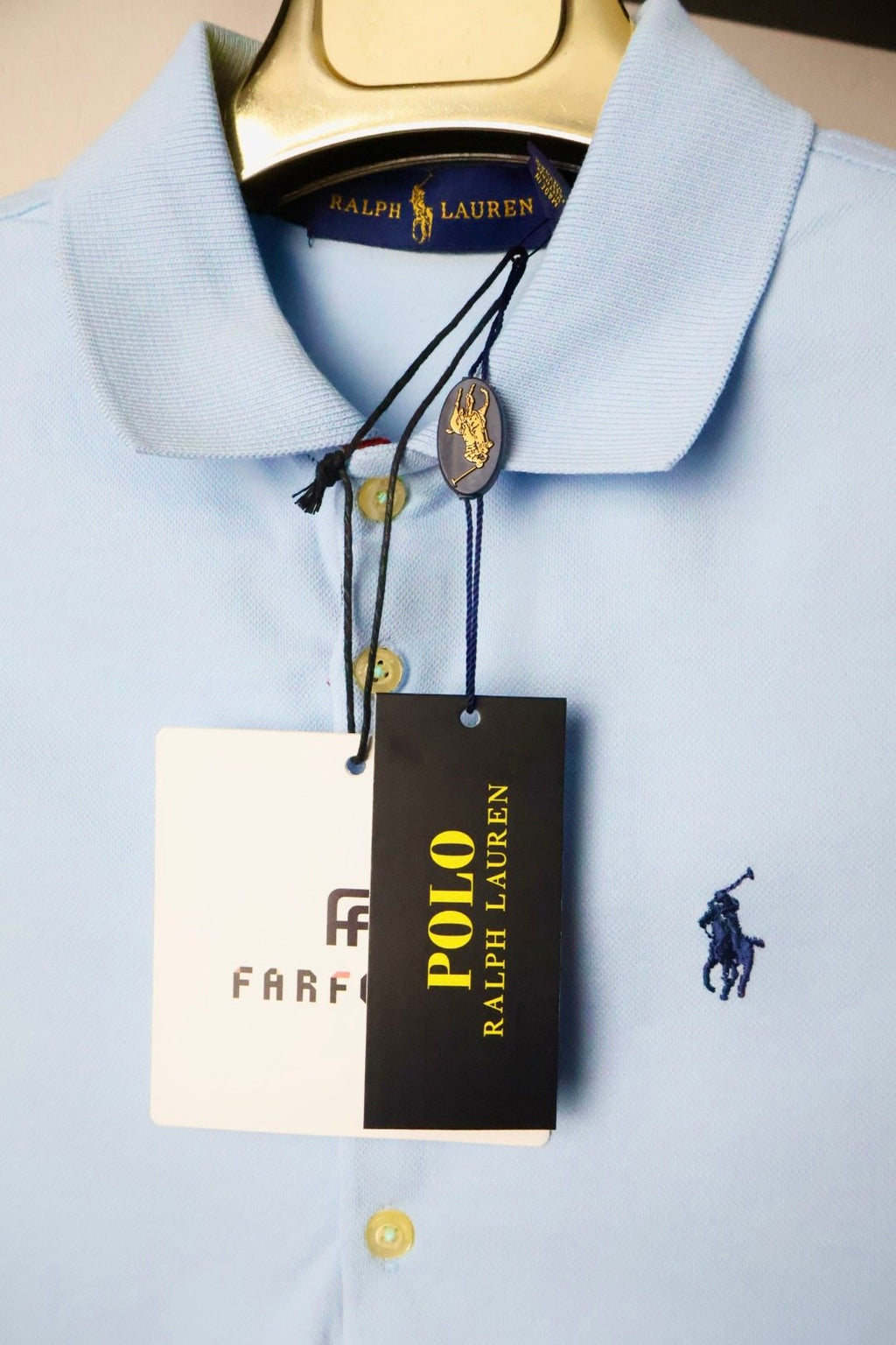 Ralph Lauren majica / Light blue / collar