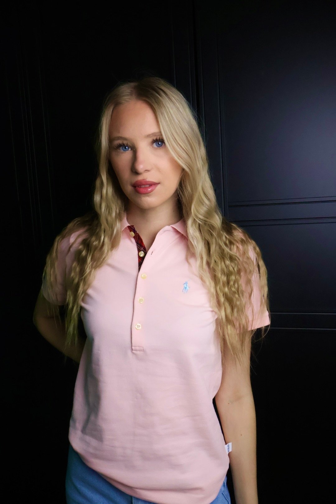 Ralph Lauren majica / light pink / collar