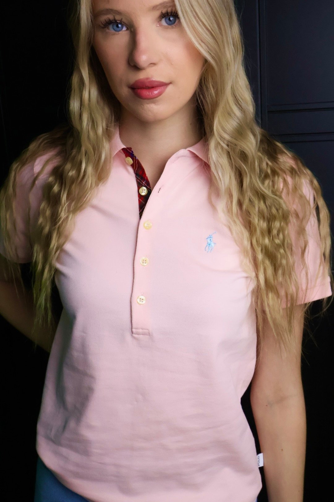 Ralph Lauren majica / light pink / collar