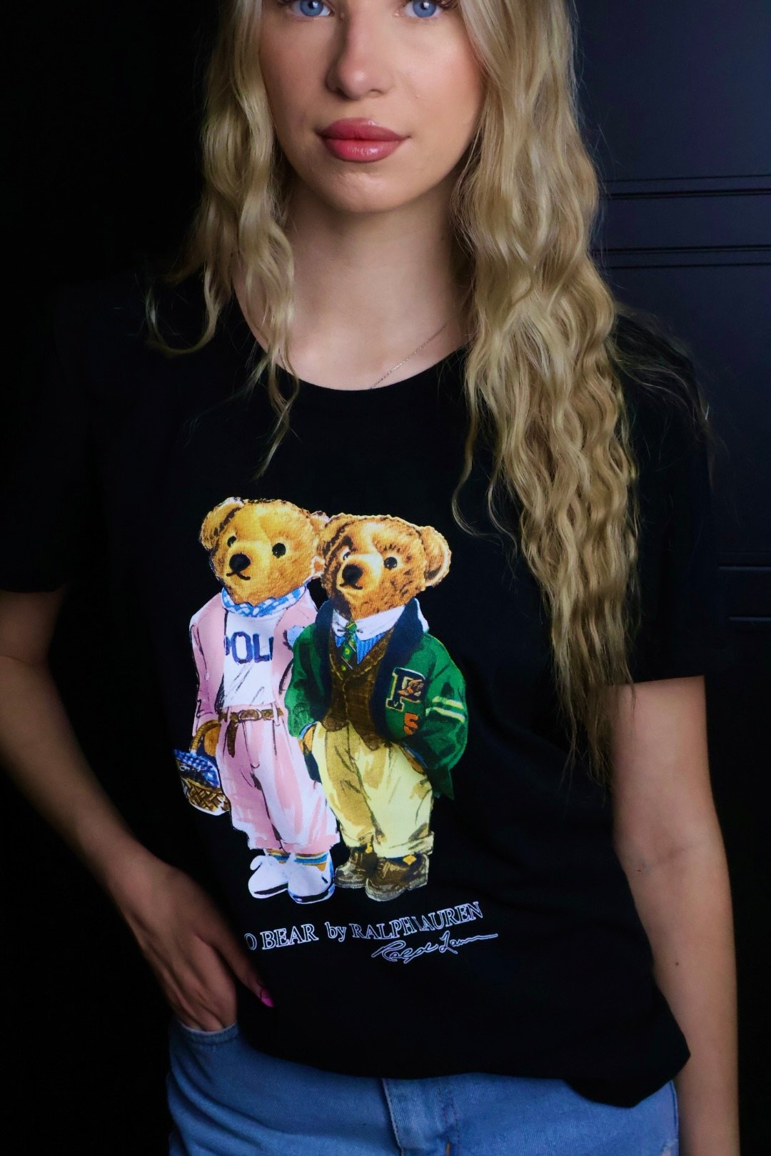 Ralph Lauren majica / Black / polo bear