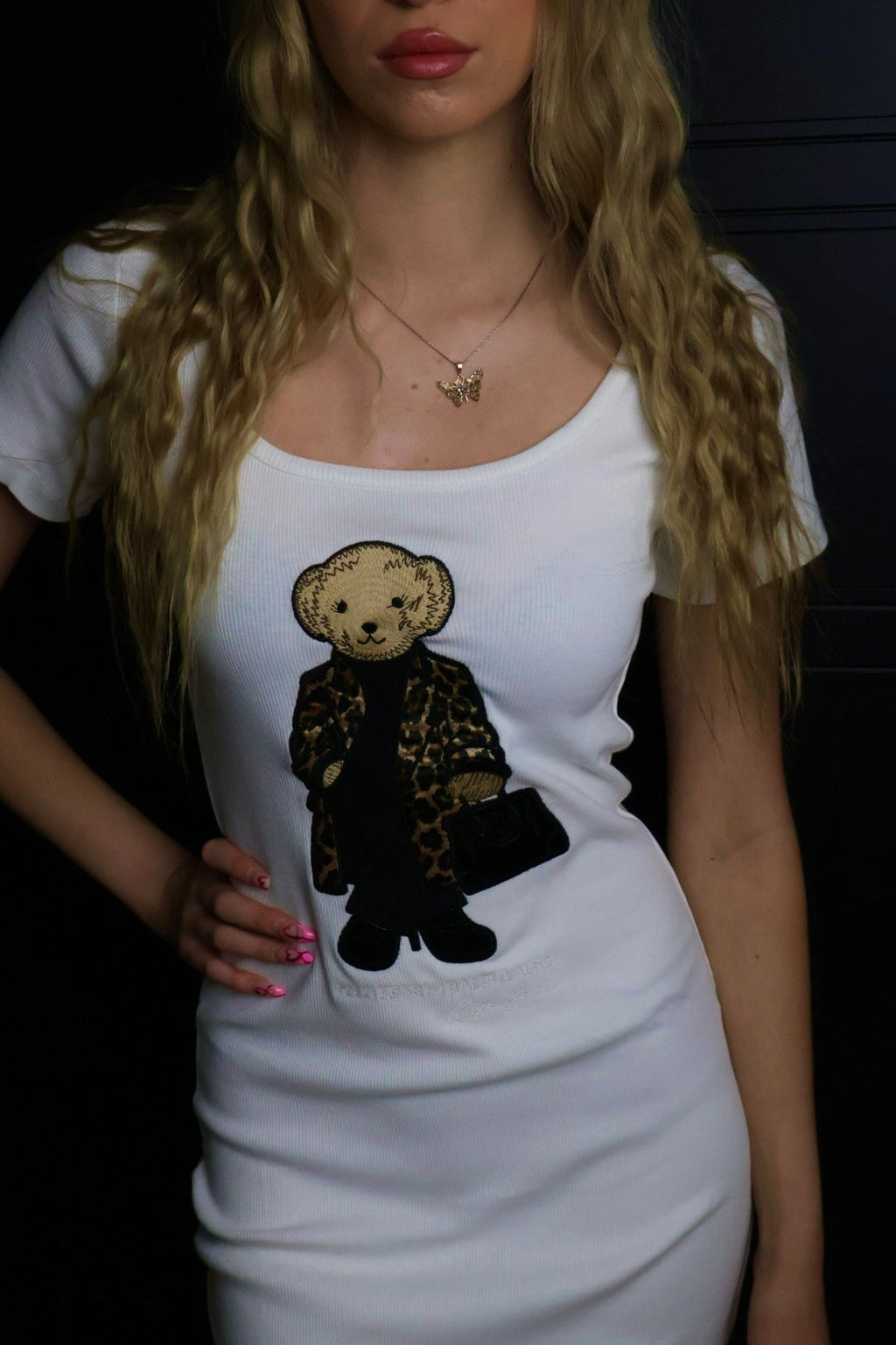 Ralph Lauren haljina / White / polo bear