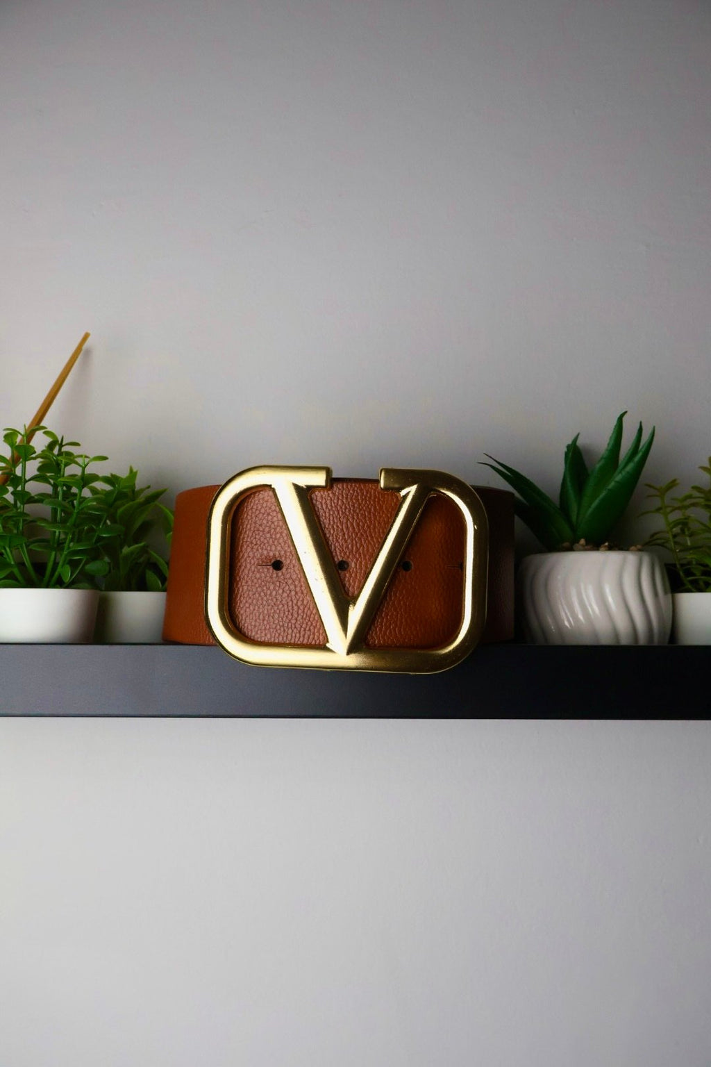 Valentino remen / Zlatna kopča / Svjetlo smeđa koža