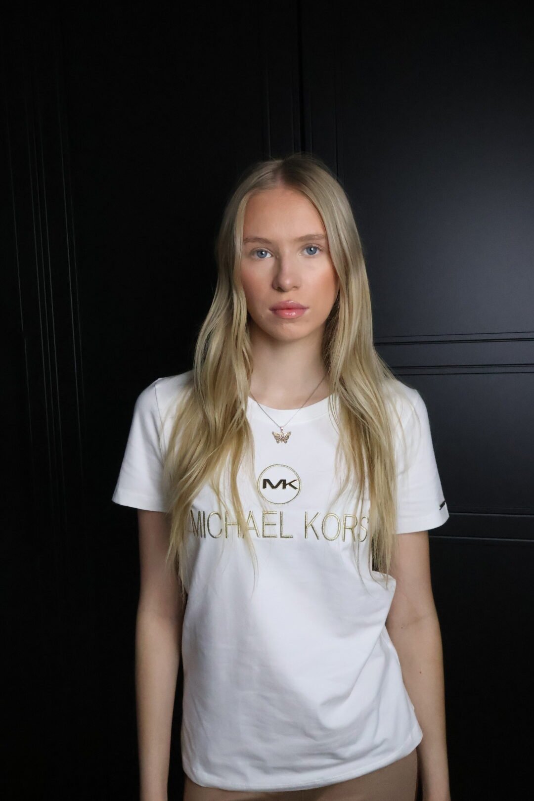 Michael Kors majica / White / gold logo