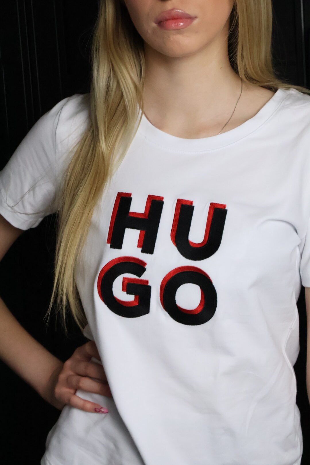 Hugo majica / White / Red logo