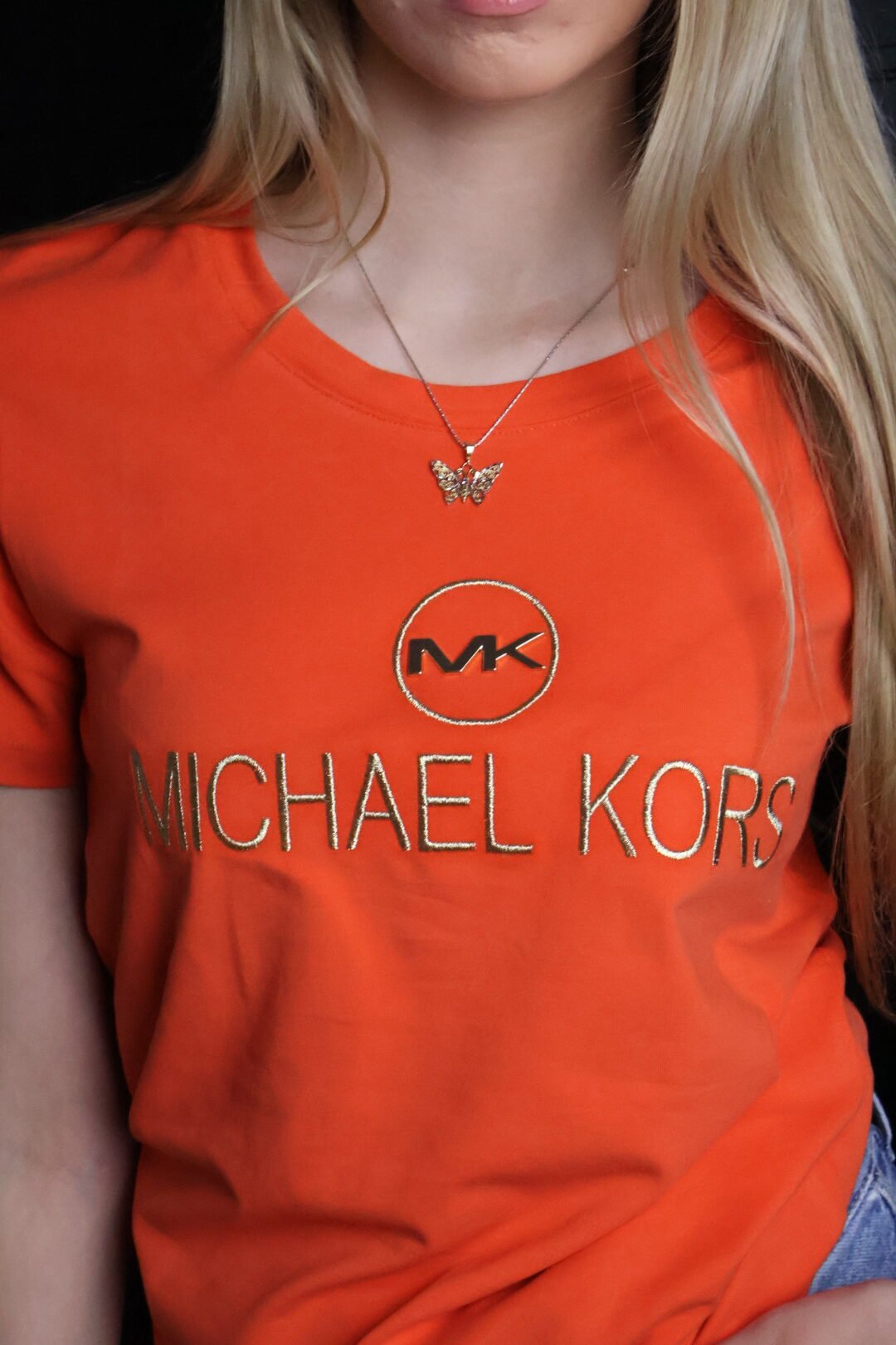 Michael Kors majica / Orange / Gold logo