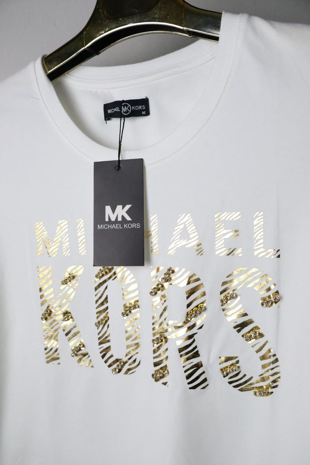 Michael Kors majica / White/ Gold logo