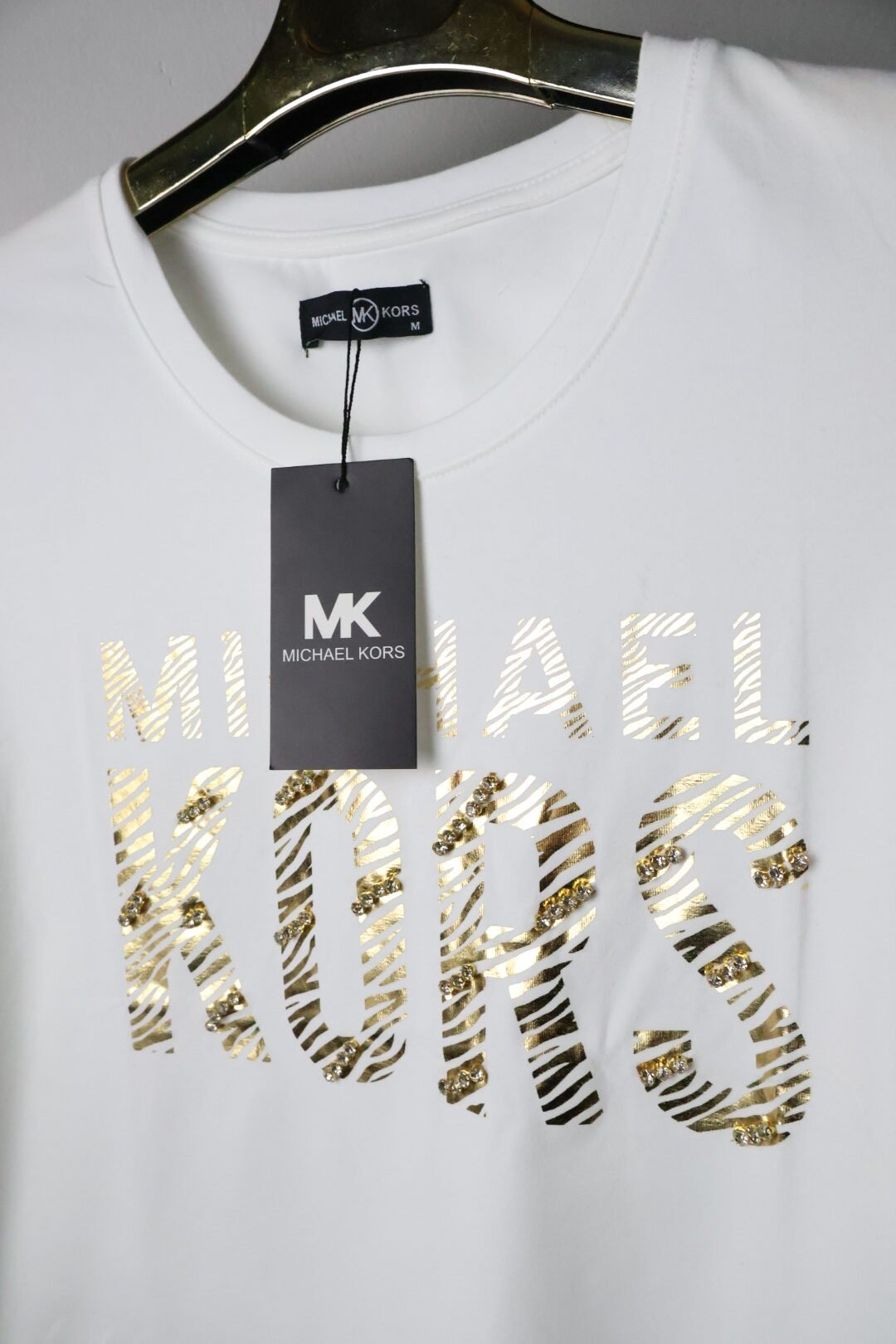 Michael Kors majica / White/ Gold logo