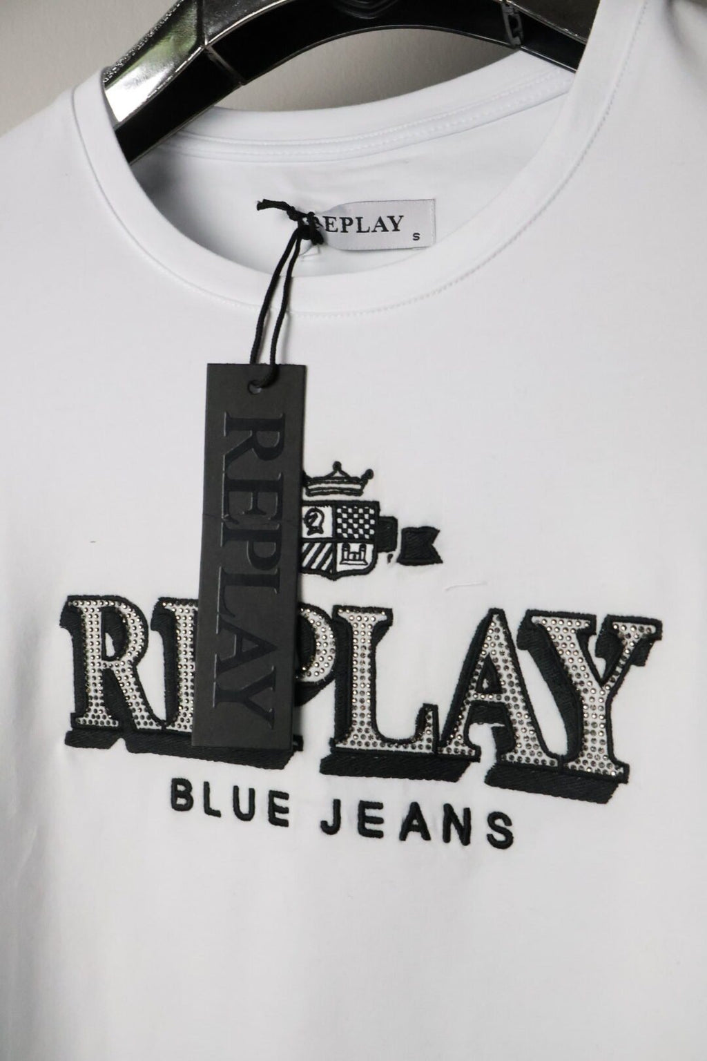Replay majica / White / Black logo
