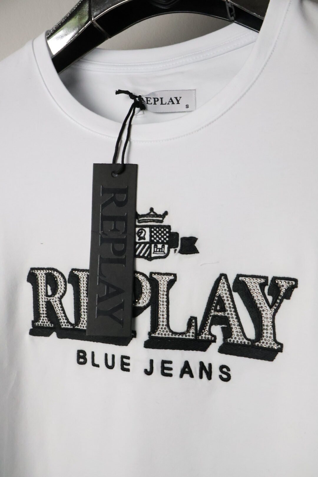 Replay majica / White / Black logo