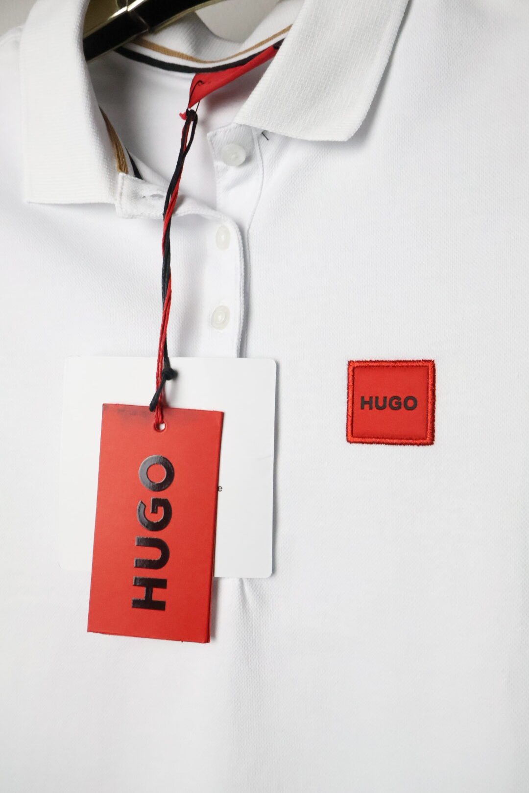 Hugo majica / White/ Collar