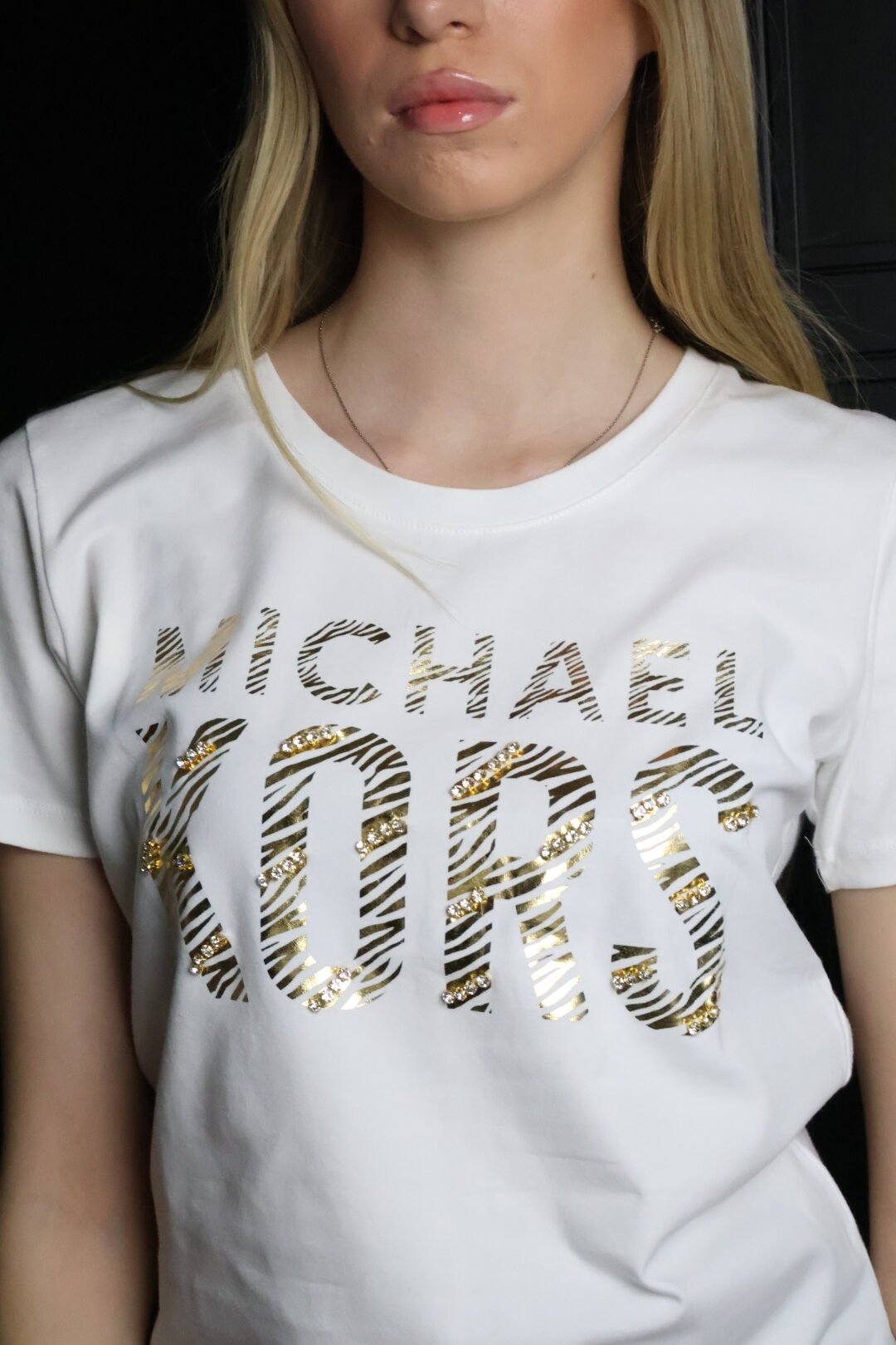 Michael Kors majica / White/ Gold logo