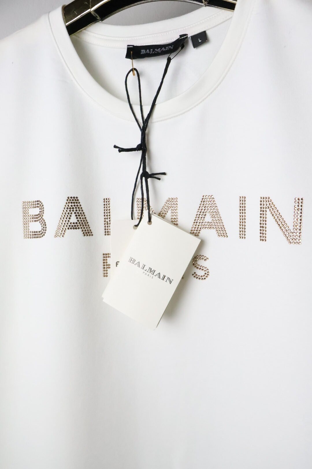 Balmain haljina / White / Gold Logo