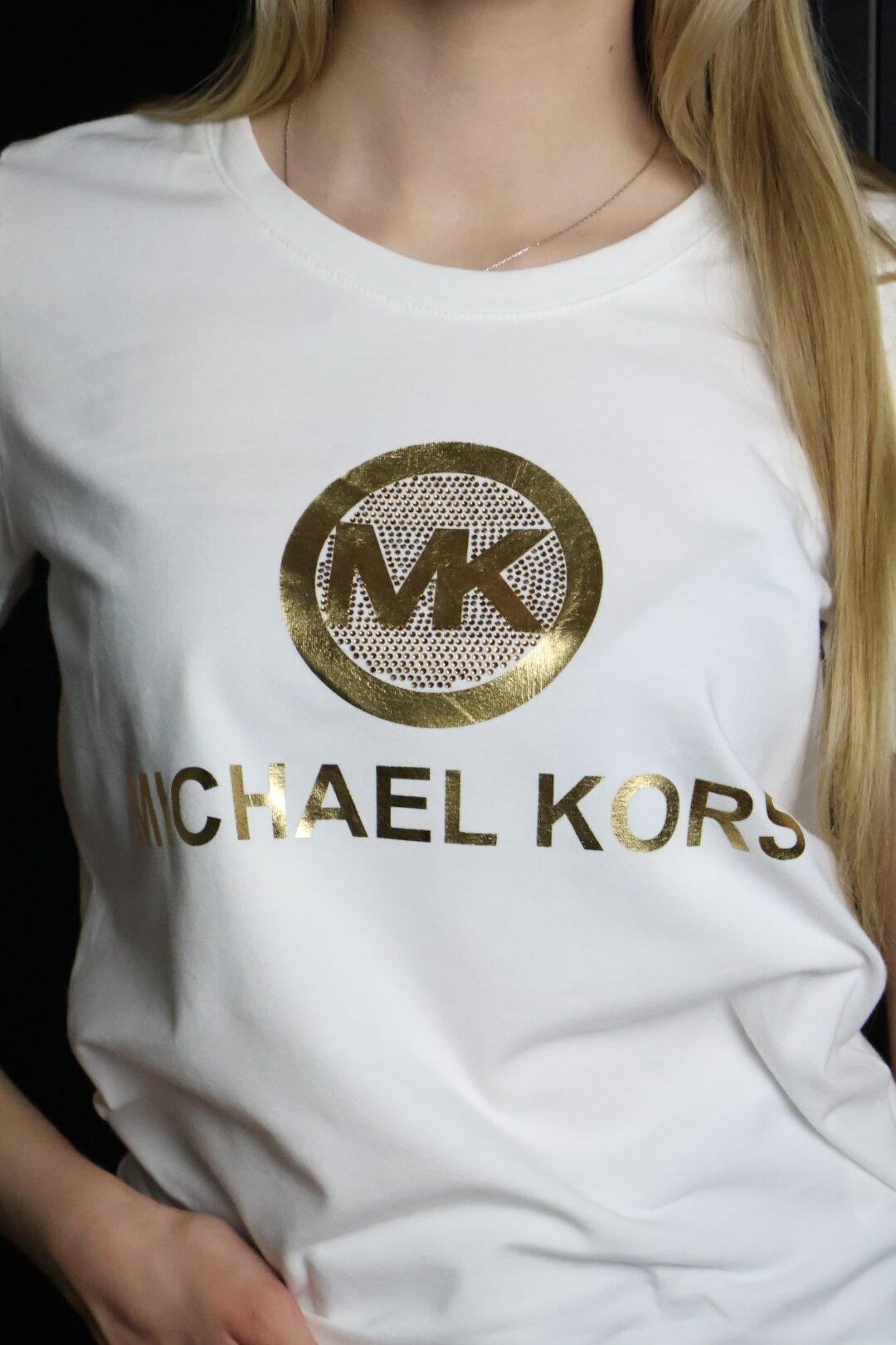 Michael Kors majica / White / Gold logo