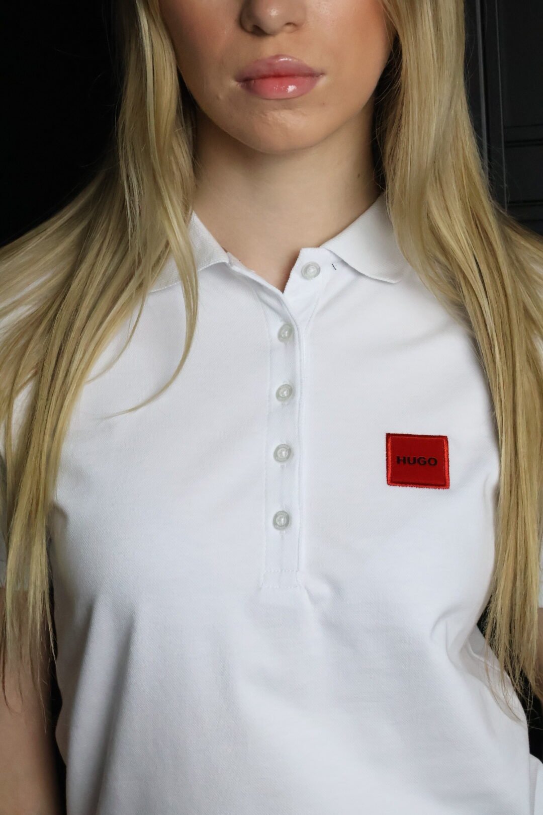 Hugo majica / White/ Collar