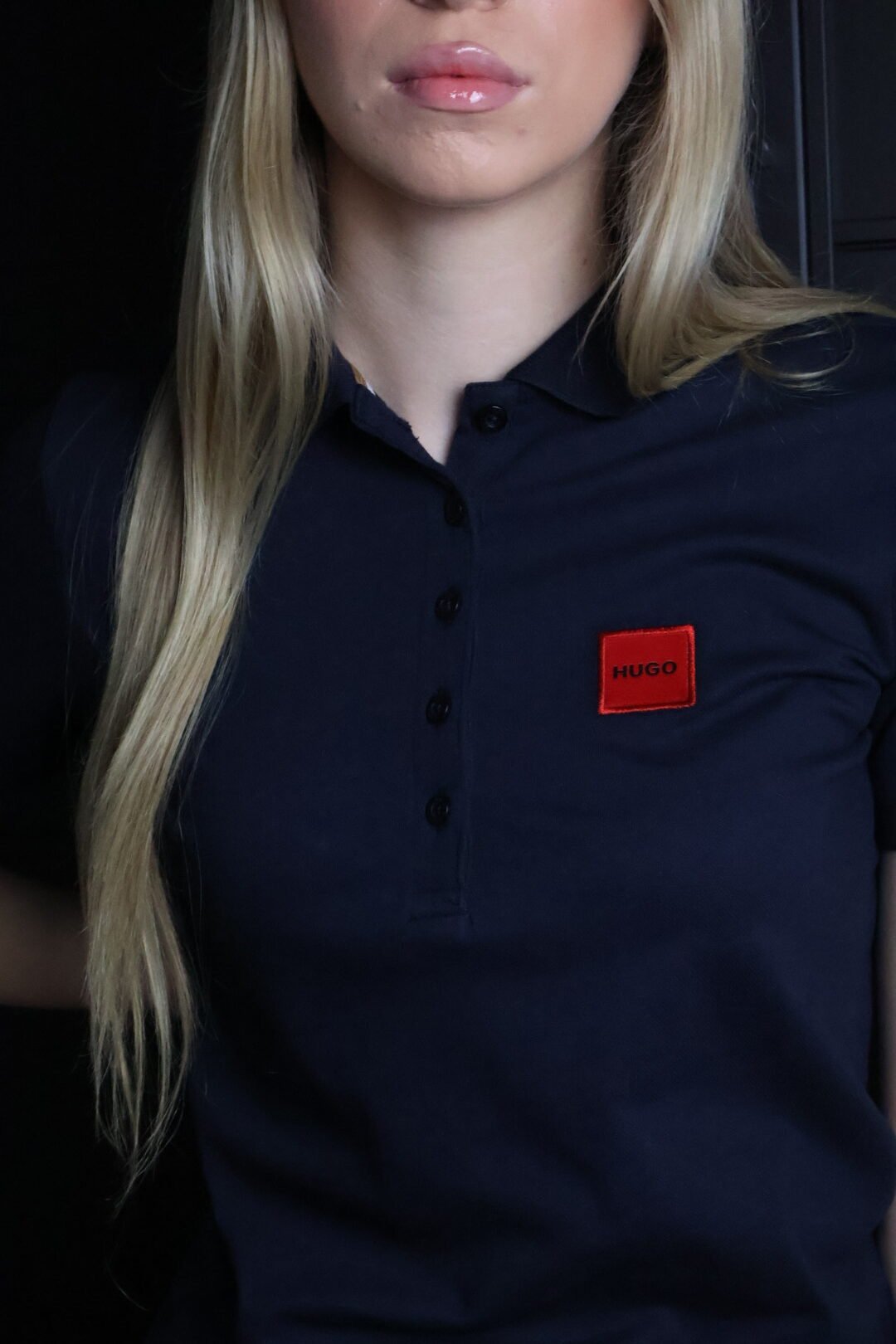 Hugo majica / Black / Collar