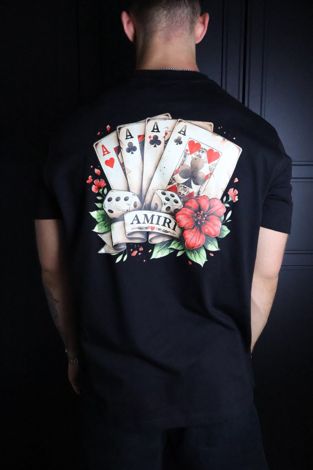 Majica Amiri kratki rukav crna