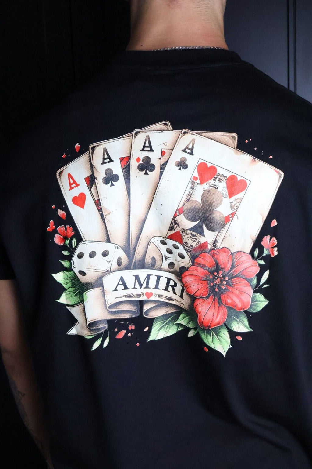 Majica Amiri kratki rukav crna