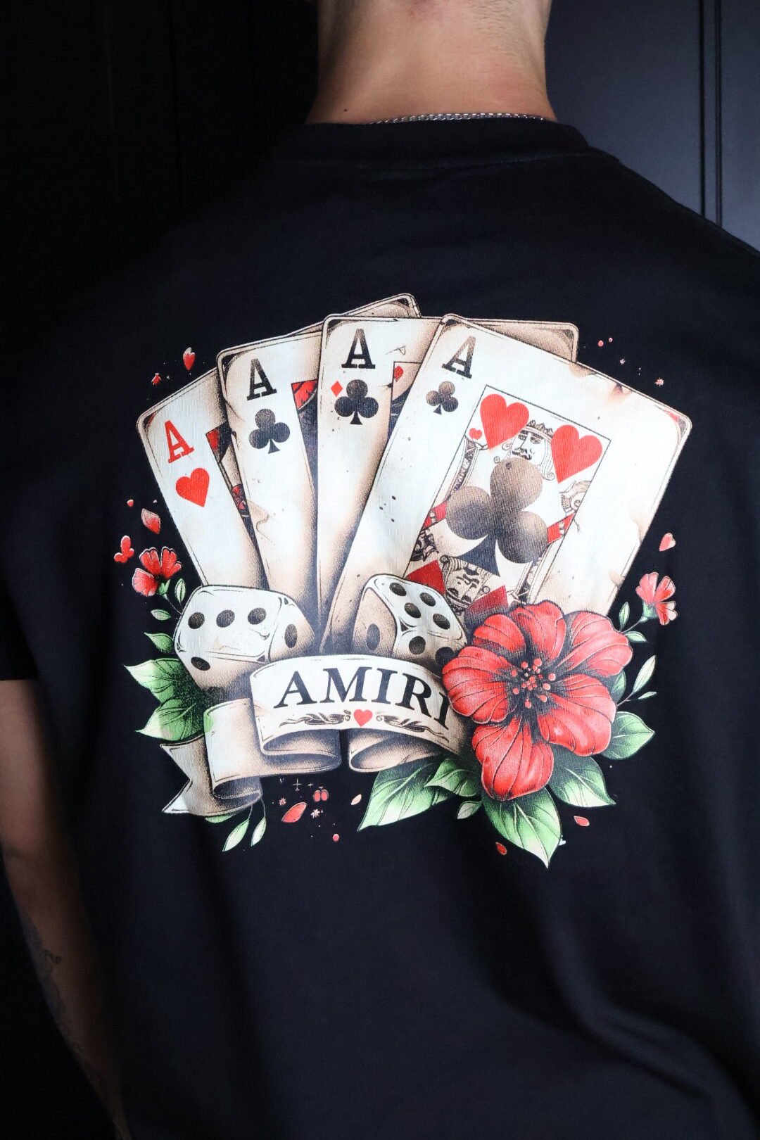 Majica Amiri kratki rukav crna