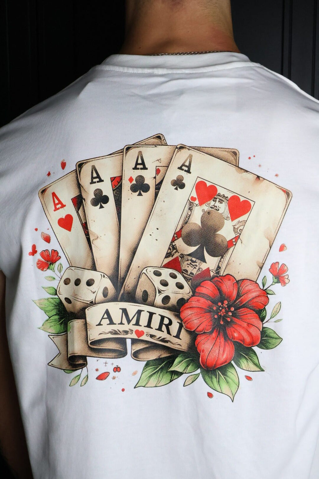 Majica Amiri kratki rukav bijela