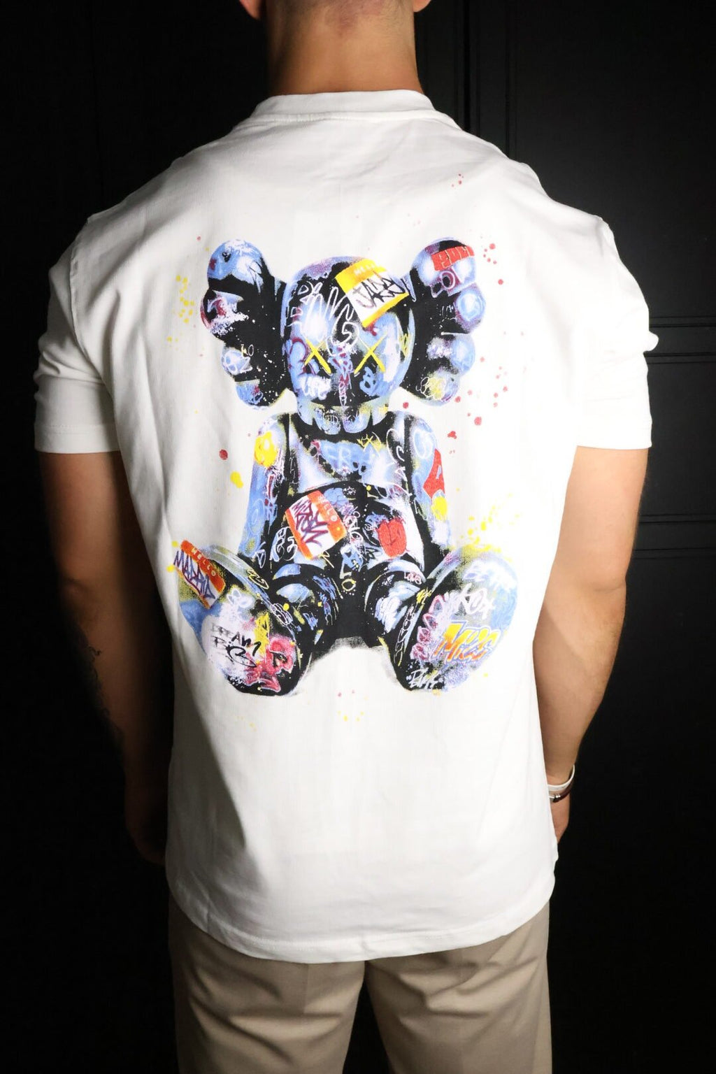 Majica Off-White kratki rukavi bijela KAWS