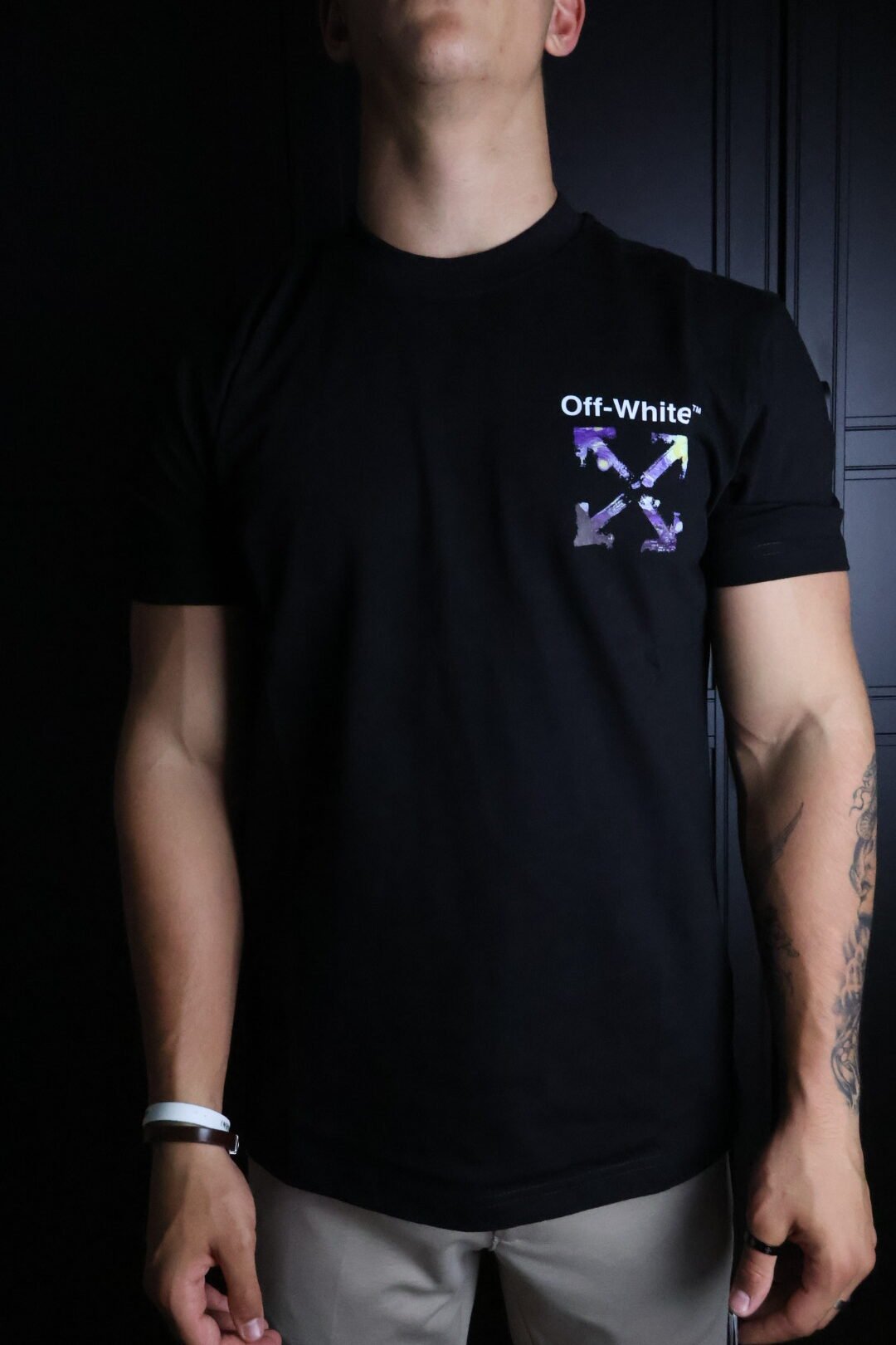 Majica Off-White kratki rukavi crna KAWS