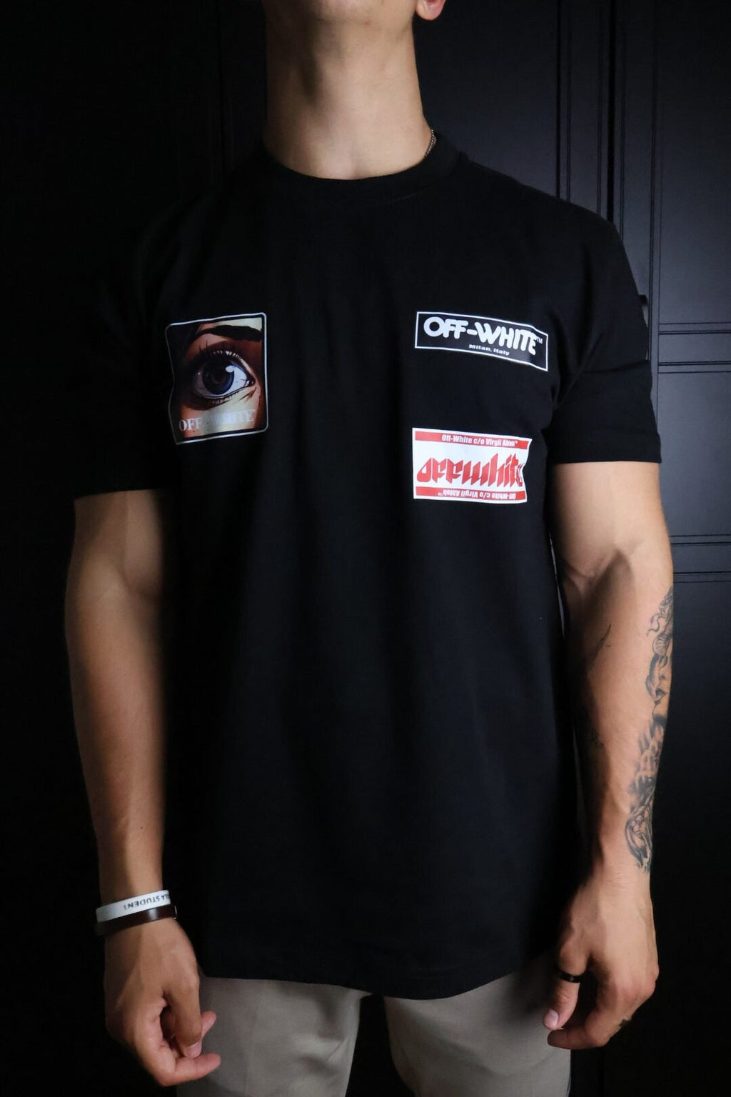 Majica Off-White kratki rukavi crn