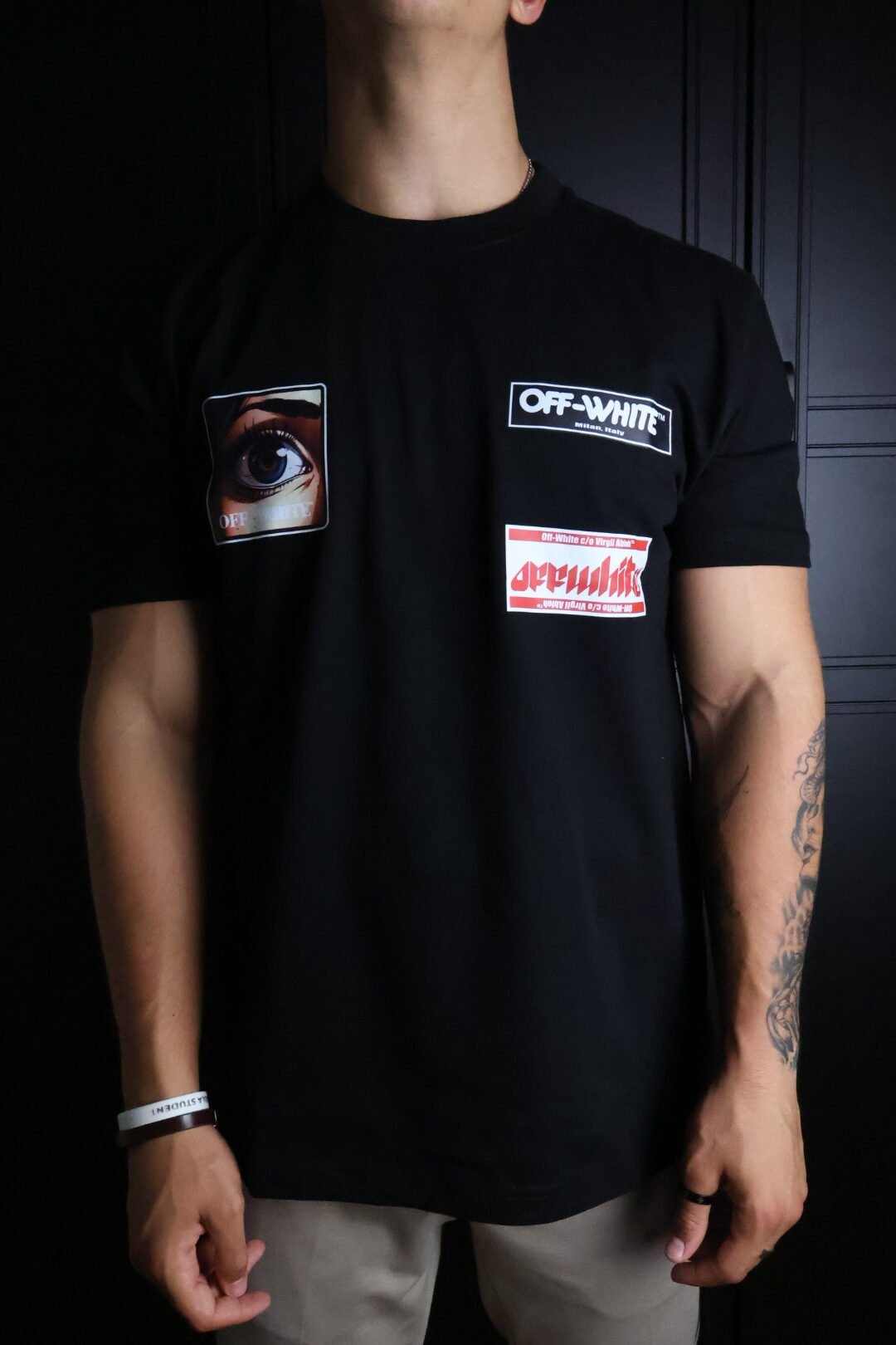 Majica Off-White kratki rukavi crn