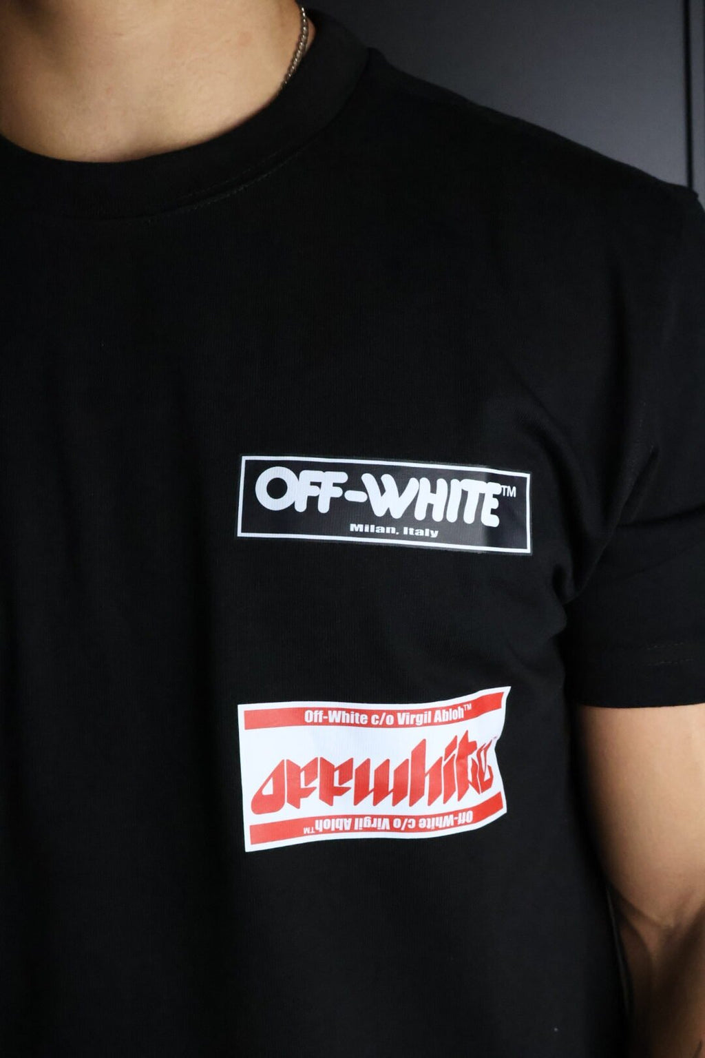 Majica Off-White kratki rukavi crn