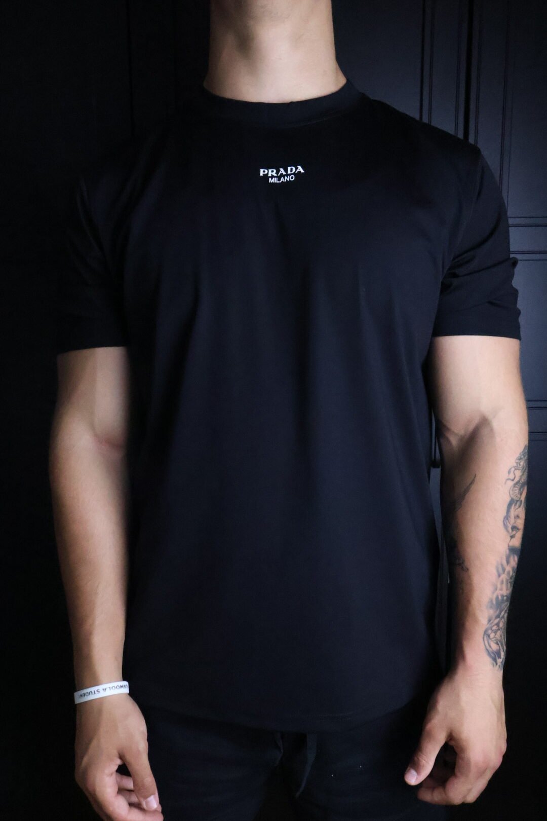 Majica Prada kratki rukavi crna