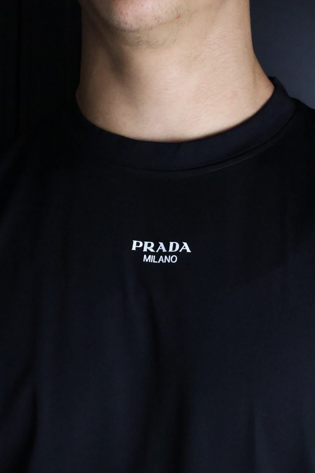 Majica Prada kratki rukavi crna