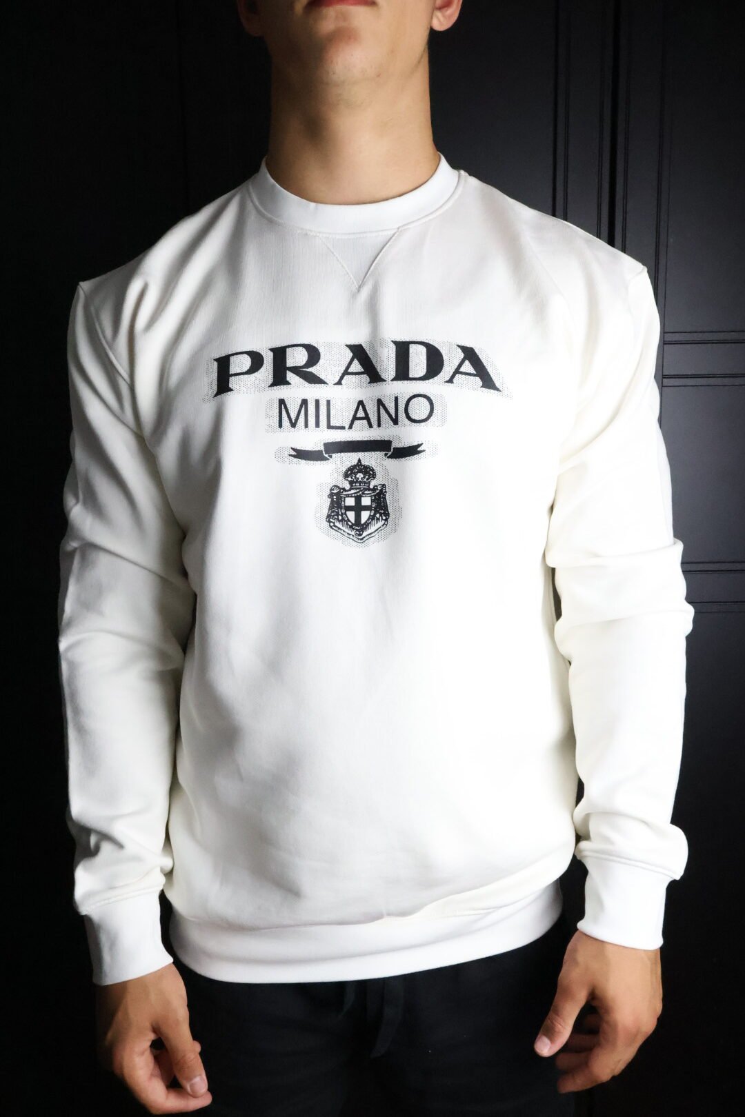 Majica Prada bijela dugi rukavi