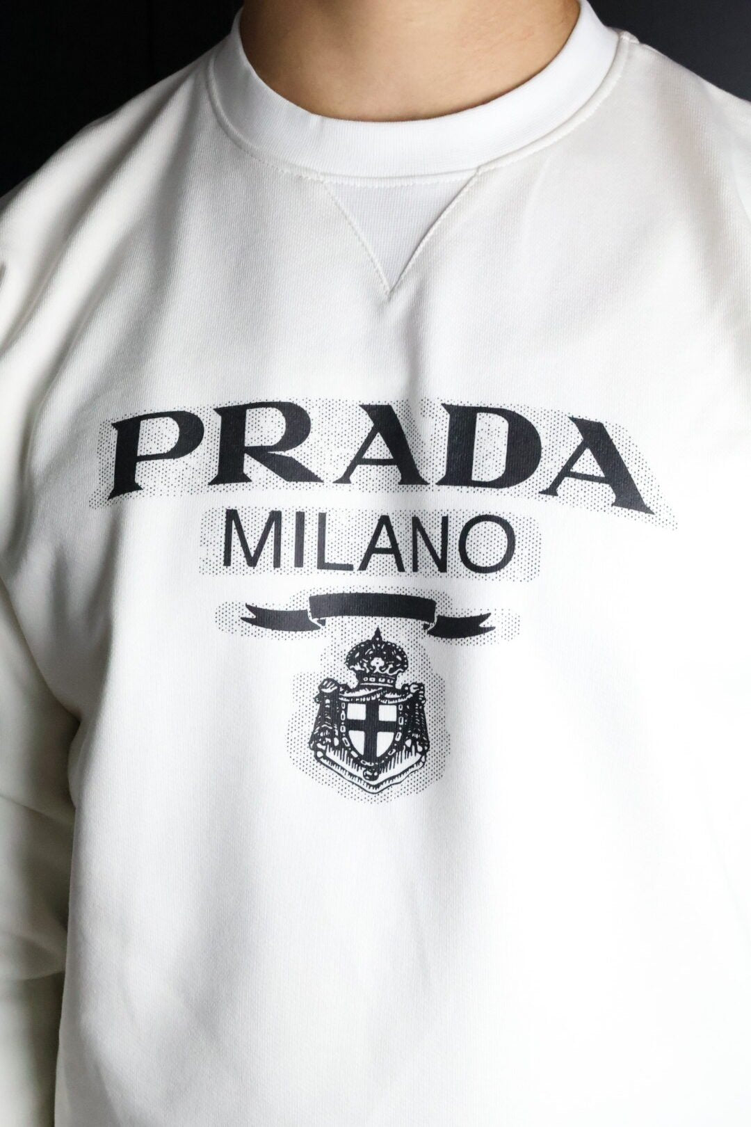Majica Prada bijela dugi rukavi